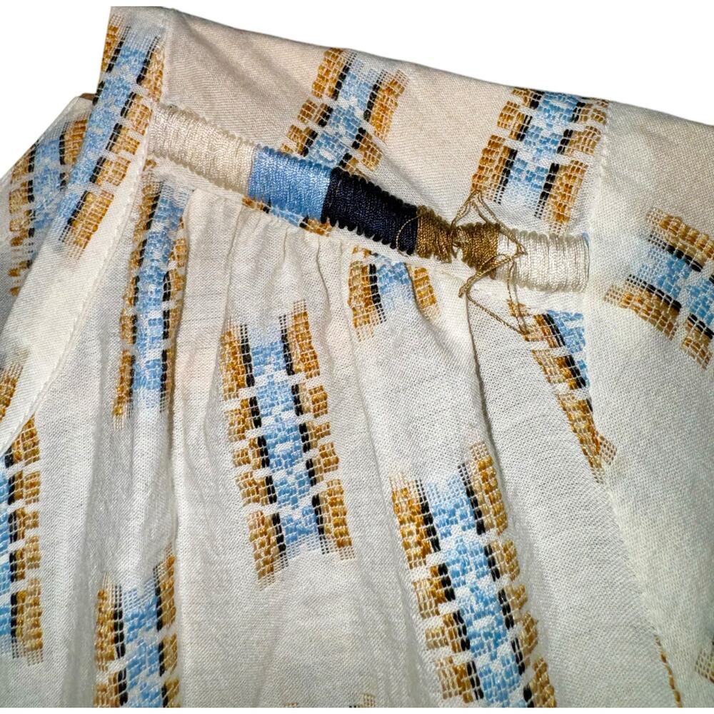 J. Jill Cream Geometric Print Button Front Blouse - Picture 4 of 8